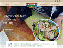 Tablet Screenshot of genovaseafood.com
